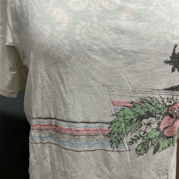 Sol Angeles White Floral Graphic Tee. NWOT Minimalist - Picture 3 of 8